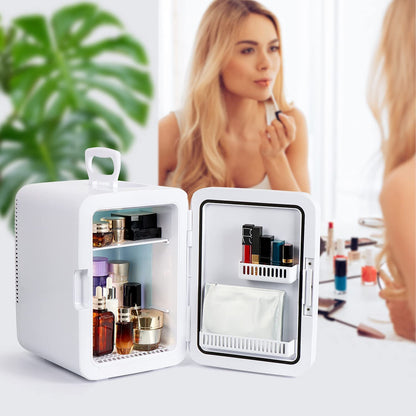 Mini Skincare Fridge – Keep Products Fresh, LED Mirror & Portable Beauty Fridge